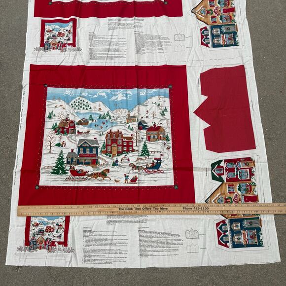 Home For The Holidays Winter Scene Panel by VIP Screen Print Fabric Craft Sewing - Picture 7 of 7